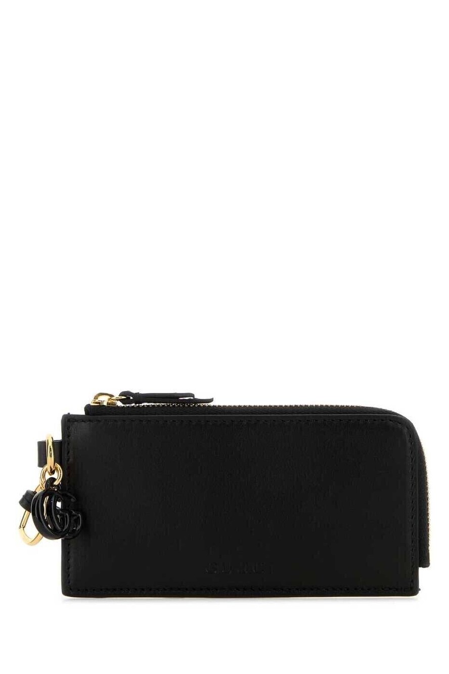 Gucci Card Holder Wallet Leather Black